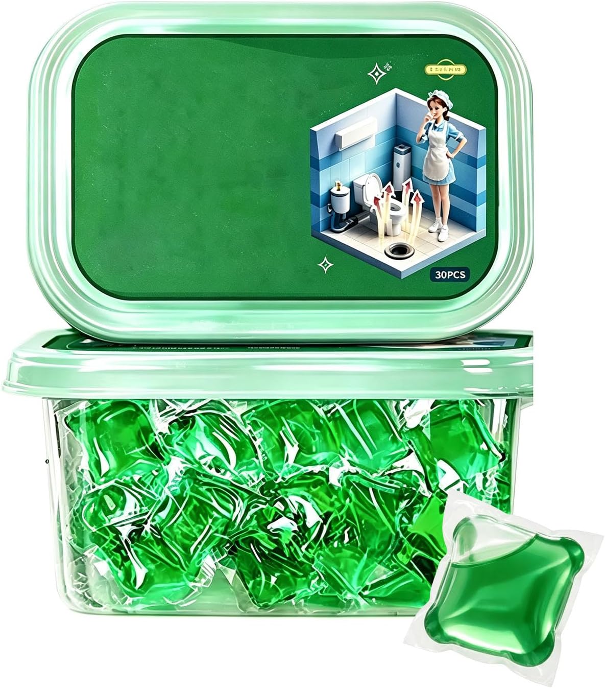 Bio-Enzyme Drain Deodorizer Capsules, 1 Box (30 PCS) ๐ฟ