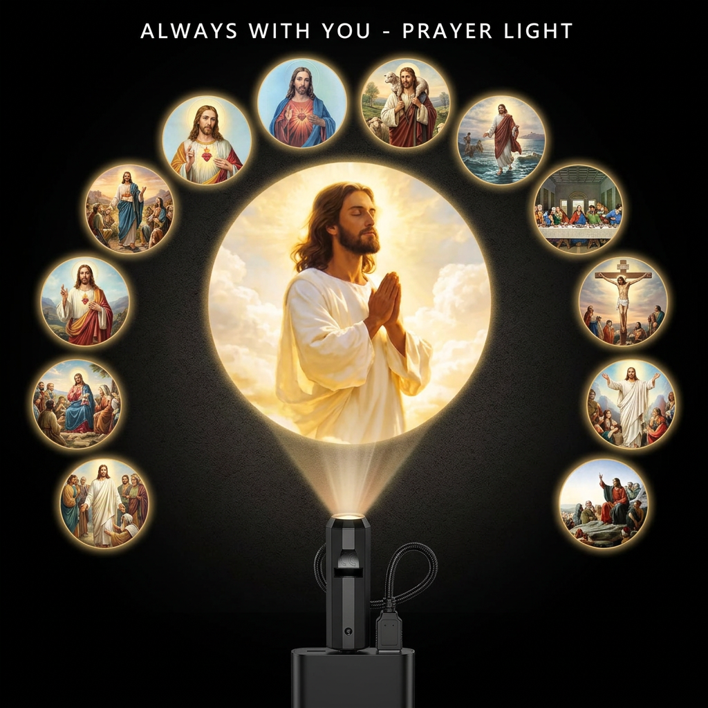 Plug-&-Play HD Christmas Projector – 6 or 10 Festive Scenes