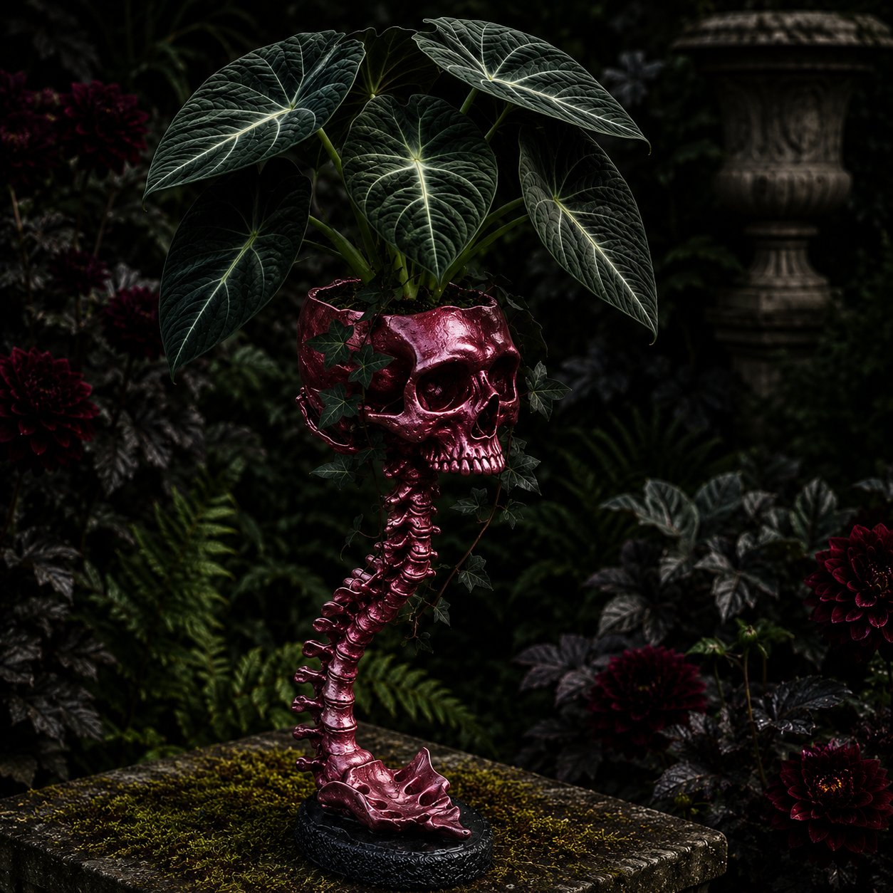 π πΏ Sculptured Skull Flowerpot