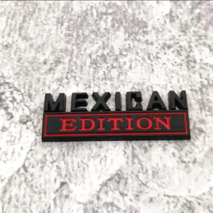 π 3D Metal Letter Emblem β Mexican Edition, Car Sticker Badge