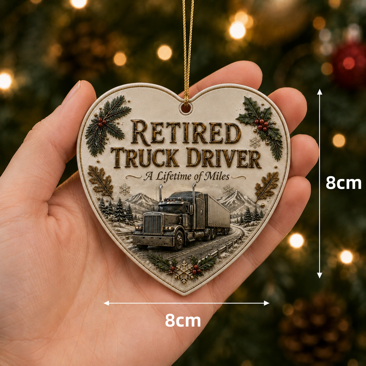 π Retired Men's Careers Christmas Ornament β Honor A Lifetime Of Hard Work βοΈβ¨