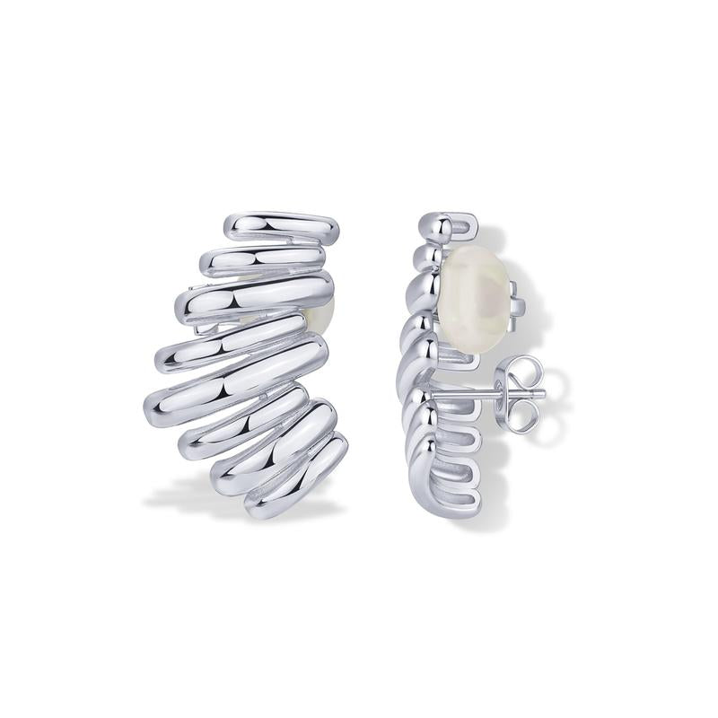 14K Gold Plated Statement Climber Stud Earrings for Women β¨π