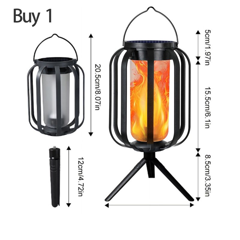 ๐ฎ LIMITED-TIME 50% OFF! โ๏ธ Solar Flickering Flame Lantern โ Waterproof & auto-on โ Realistic warm glow, perfect for patios, gardens or pathways โ no wiring needed ๐