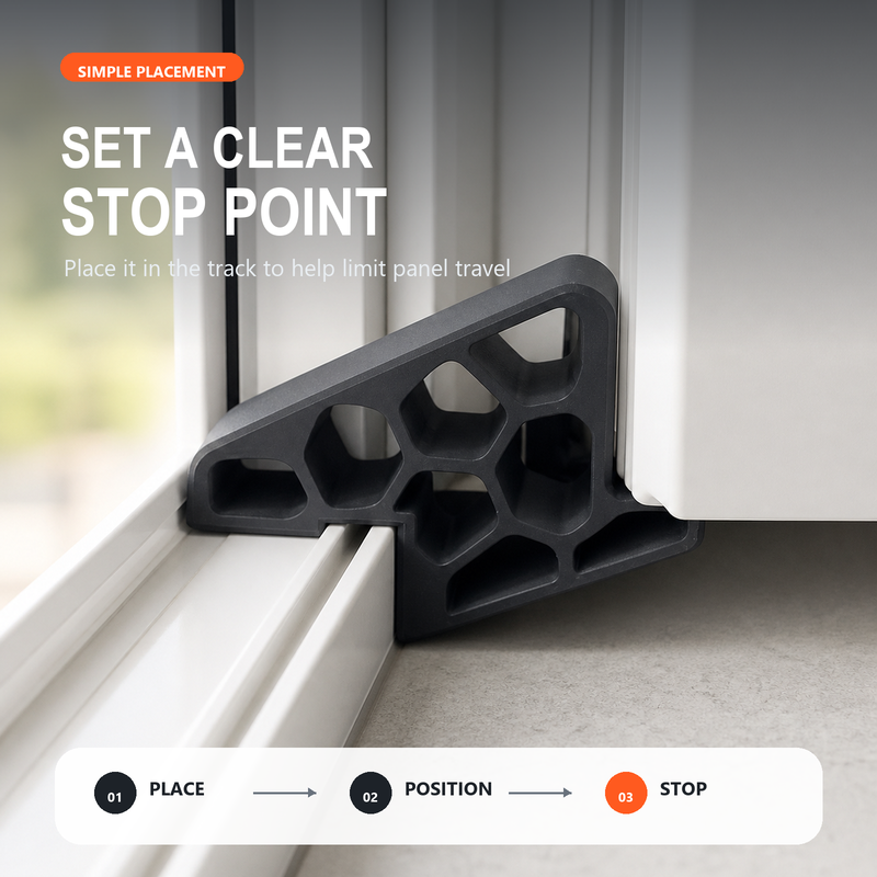 🔥Last Day-Buy 1 Get 2 Free!🚪✨ Less Slamming--Secure Track Door Stop