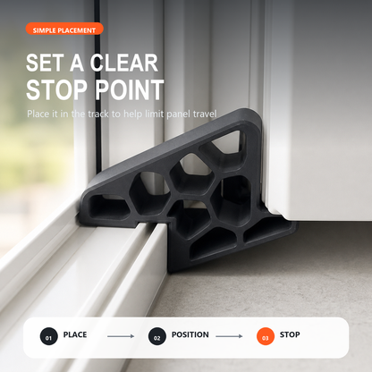 🔥Last Day-Buy 1 Get 2 Free!🚪✨ Less Slamming--Secure Track Door Stop