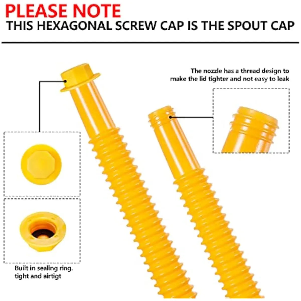⛽ Upgraded Gas Can Spout Replacement Kit | Stop Leaks & Pour Easier