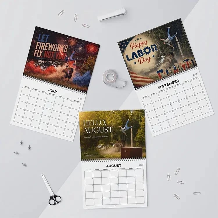 🏞️🔥 Yellowstone Bison 2027 Wall Calendar | The Perfect Blend of Humor, Wildlife & Rustic Decor