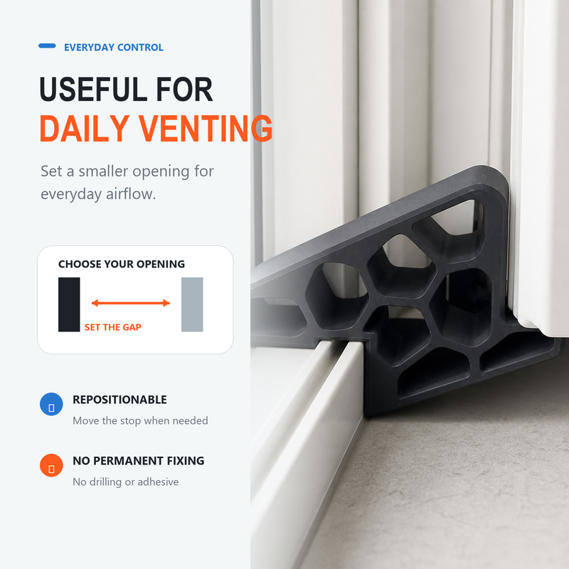 🔥Last Day-Buy 1 Get 2 Free!🚪✨ Less Slamming--Secure Track Door Stop