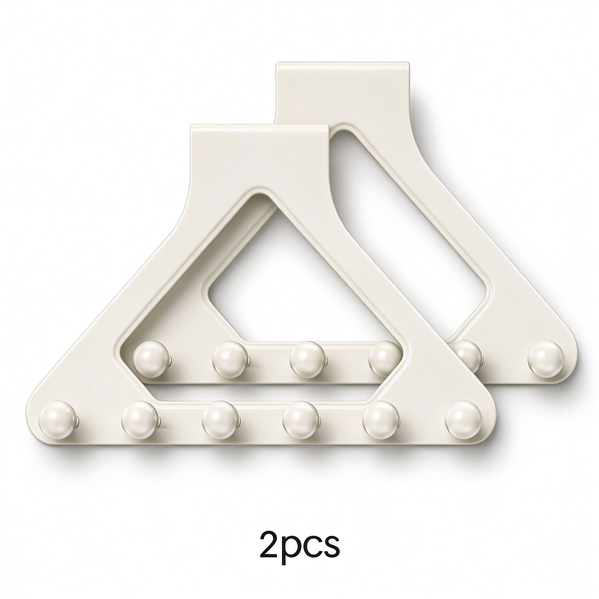 2 Pcs Over-the-Door Triangle Hanging Organizer - No-Drill Slide Installation🚪