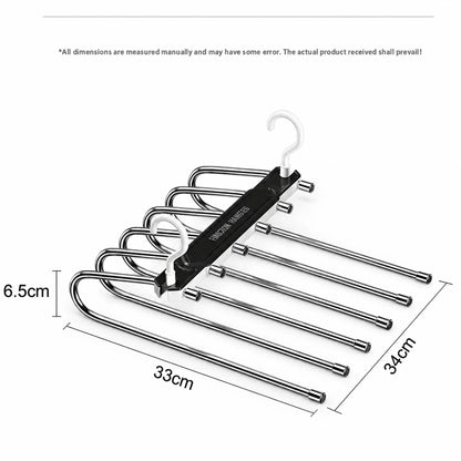 Space Saving 6-Layer Pants Hanger for Storage Organization