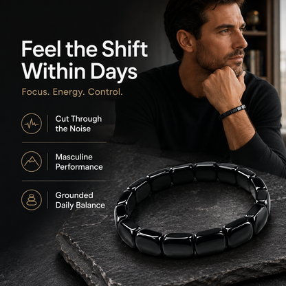 Elnuvo® Men’s Hematite Strength Bracelet