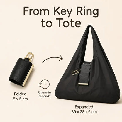 Compact Foldable Keychain Tote Bag,Daily Errands & On-the-Go Use🛍️
