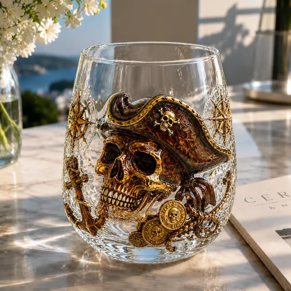 Release The Kraken Pirate Glass Collection — 3-Piece Legendary Ocean Treasure Set - KRAKEN RISE GLass