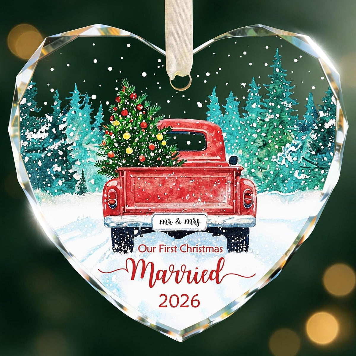 Wedding & Love Keepsake Ornament – Beautiful Christmas Gift