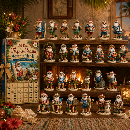 ✨24-Day Christmas Countdown Advent Calendar –Beach Santa