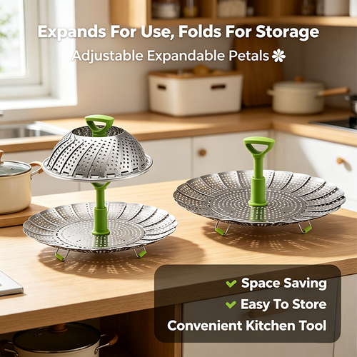 Vegetable Steamer Basket for Cooking Food, Stainless Steel Veggie Steam Basket🍲