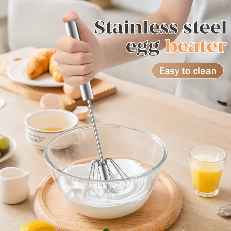 🥄Hand-Push Rotary Whisk
