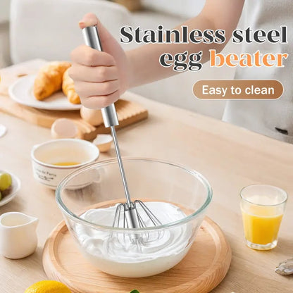🥄Hand-Push Rotary Whisk