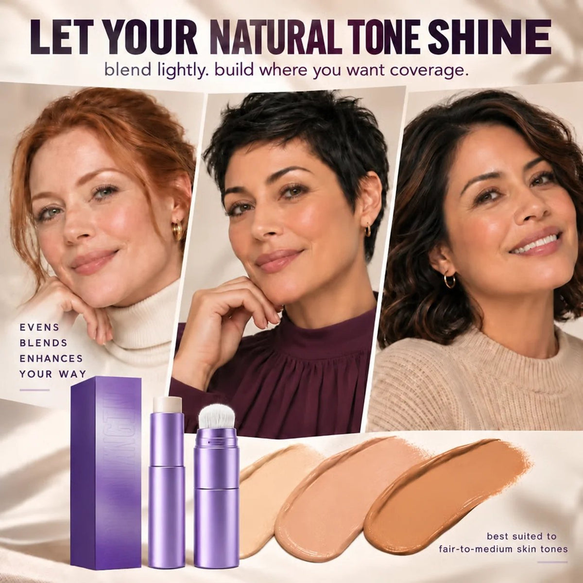 🌸Changing Foundation Stick – The stick that makes mature skin glow again