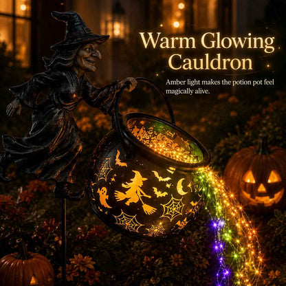 🔥Early Halloween Hot Sale 49% OFF🧙‍♀️Halloween Witch Cauldron Garden Light