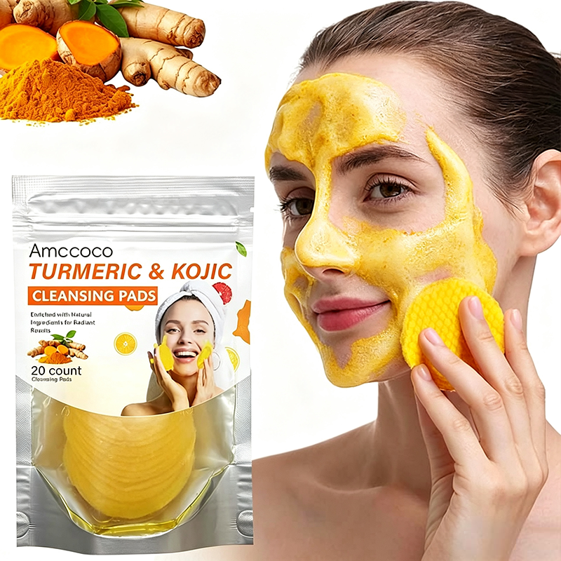 Turmeric & Kojic Acid Cleansing Pads,20pcs🟡