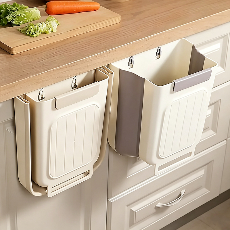 Foldable Hanging Trash  | 2026 New Hanging Bin for Kitchen Cabinet Doors🗑️