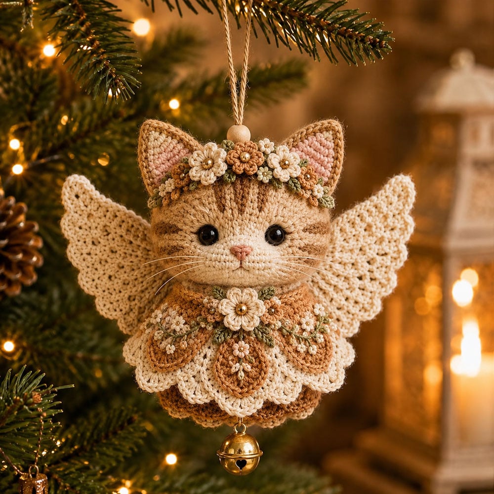 🔥 HOT SALE - 🪽 Animal Angel Crochet Ornament DIY Kit