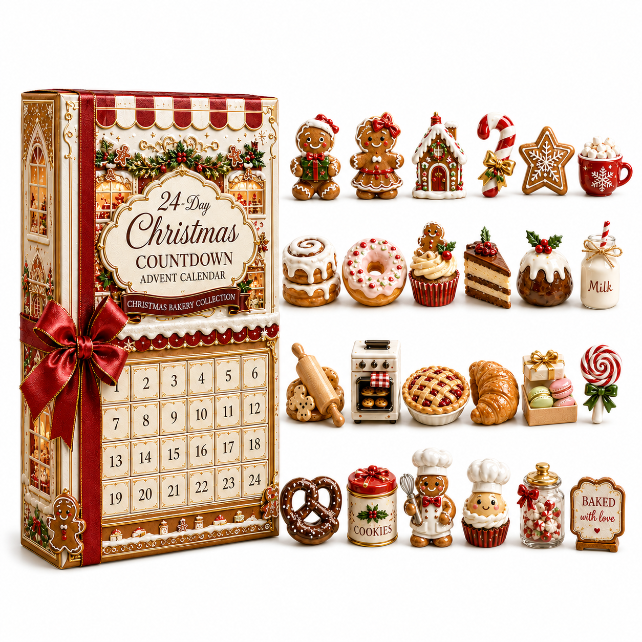 🔥Last 50pcs✨⏰ Limited anniversary edition✨24-Day Christmas Countdown Advent Calendar – Christmas Baking Collection