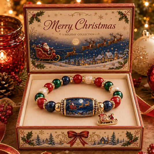 🎄 Limited Edition Christmas Story Beaded Bracelet Set | Holiday Gift Jewelry