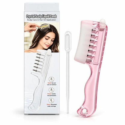 Scalp Oil Applicator Comb, Refillable Hair Treatment Bottle with Massage Comb 🪮