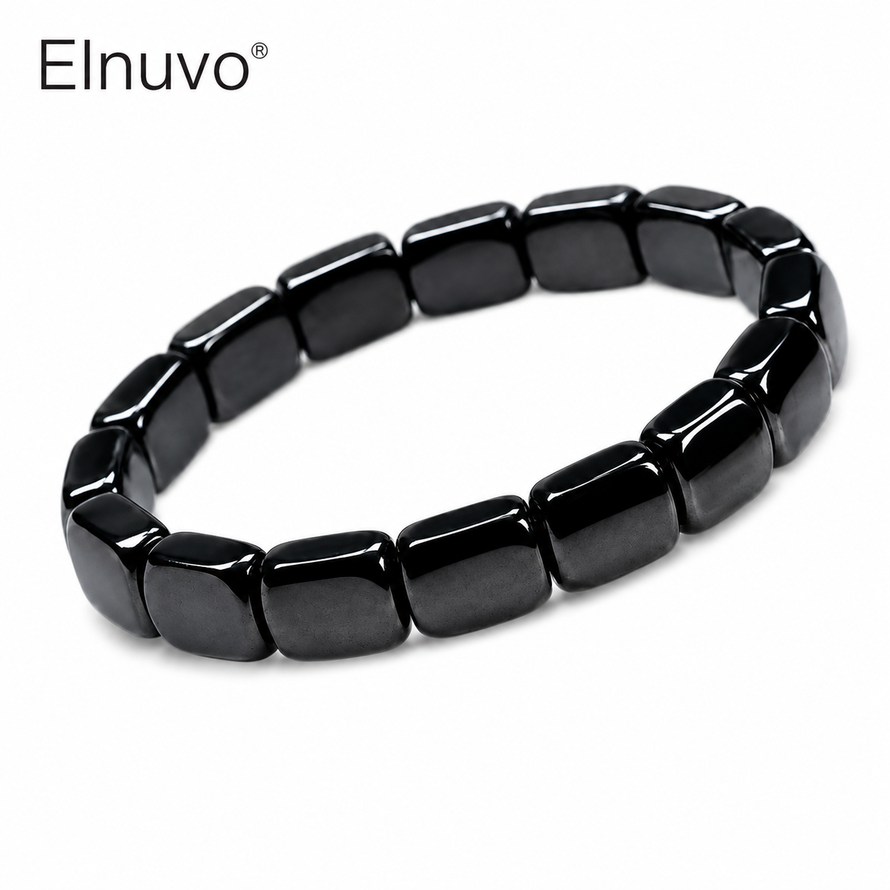 Elnuvo® Men’s Hematite Strength Bracelet