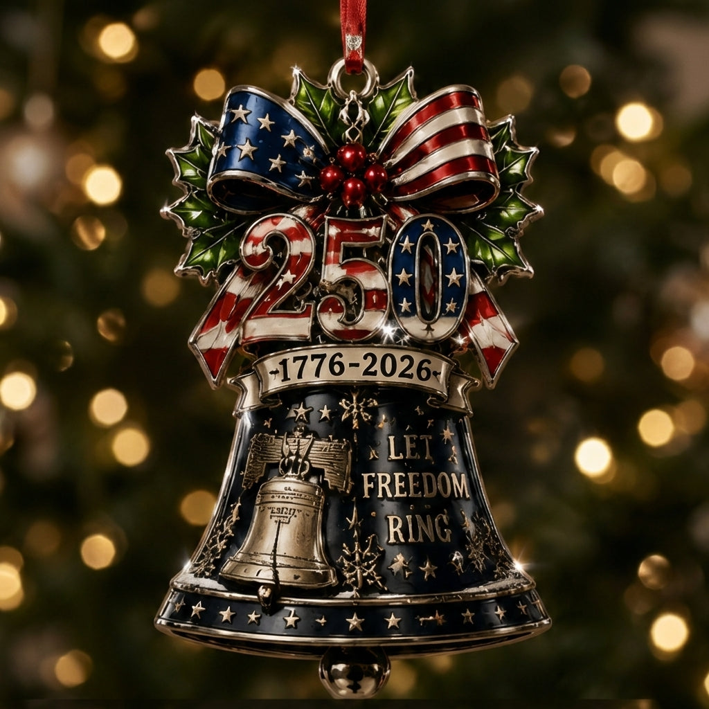 🎉250th American Christmas Patriotic Ornament Collection | 1776-2026 Freedom Keepsake