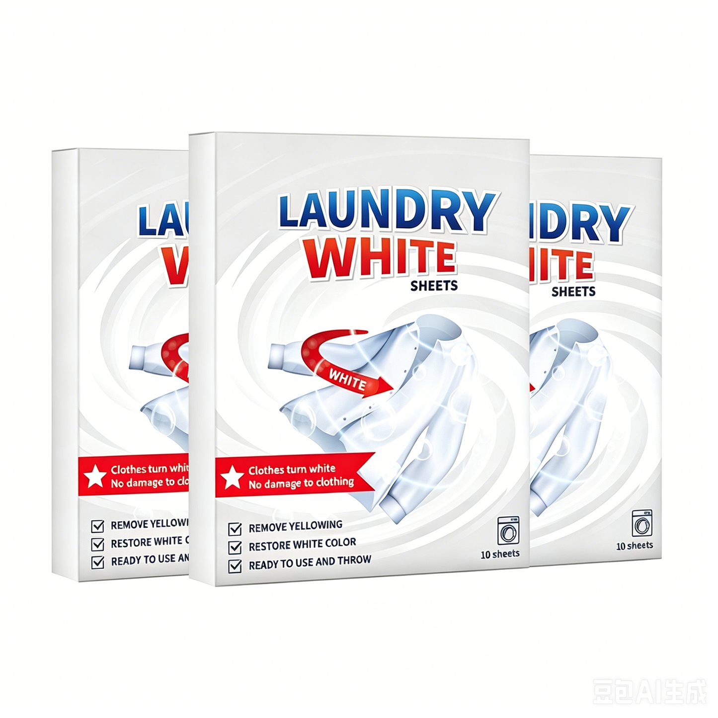 🔥BUY 1 GET 1 FREE 💥 Deep Cleaning Laundry Whitening Sheets ✨🧺 Powerful Stain Remover Brightening Fabric Laundry Cleaning Sheets