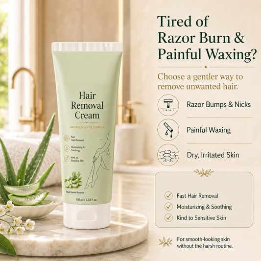 LAST DAY -BUY 1 GET 1 FREE🤩  Ahlwo Painless Depilatory Cream – No Razor Bumps, No Harsh Odor