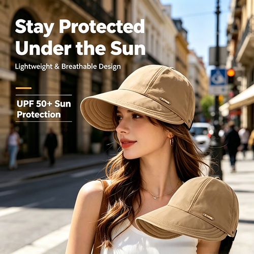 Women's Wide Brim Sun Visor Hat☀️UPF 50+