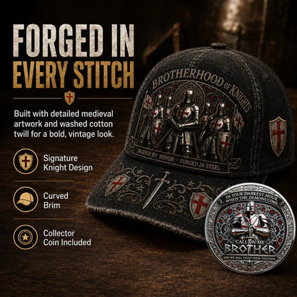 ⚔️ Brotherhood Of Knights Honor Cap 🎁Free Honor Coin With Every Cap Purchase