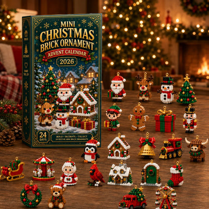 ⏳ Last day to save 49% – 🎄 24-Day Mini Christmas Brick Ornament Advent Calendar