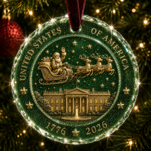 🎉🇺🇸 Limited Edition! 🔥🎄 2026 America 250th Anniversary Christmas Ornament