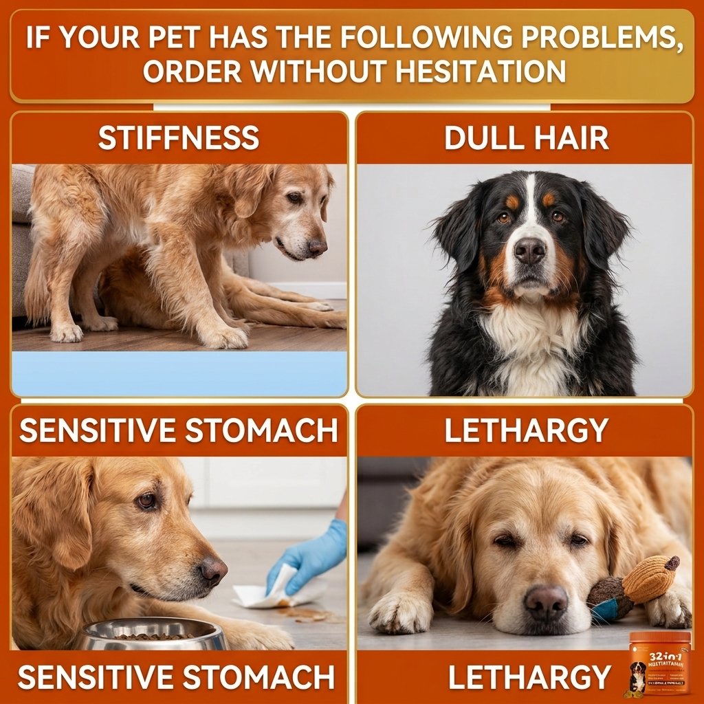 🐶 32-IN-1 ALL-IN-ONE MULTIVITAMIN CHEWS FOR DOGS