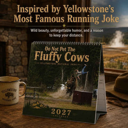 🏞️🔥 Yellowstone Bison 2027 Wall Calendar | The Perfect Blend of Humor, Wildlife & Rustic Decor