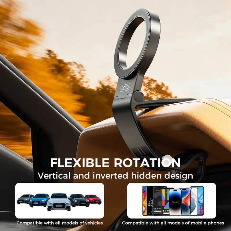 🧲 Strong Magnet Magnetic Car Phone Mount｜Hands‑Free Cellphone Holder, 95° Adjustable