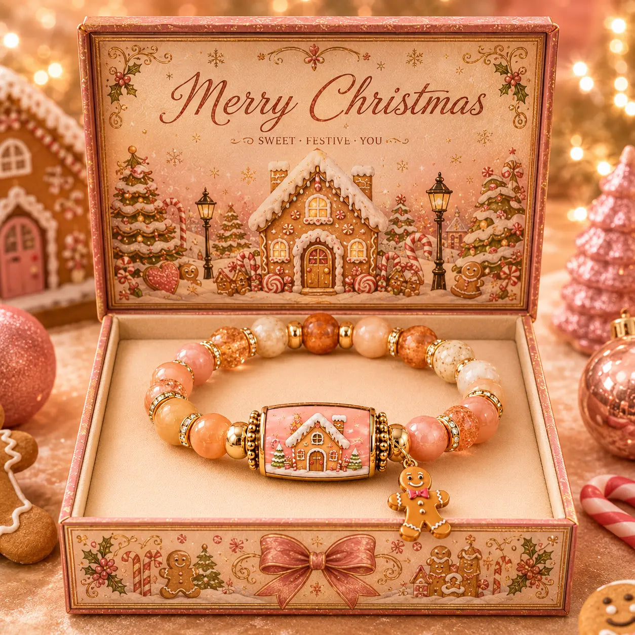 🎄 Limited Edition Christmas Story Beaded Bracelet Set | Holiday Gift Jewelry