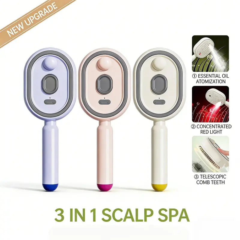 🔥Last Day 50% OFF Electric Mist-Spraying Massage Cushion Brush