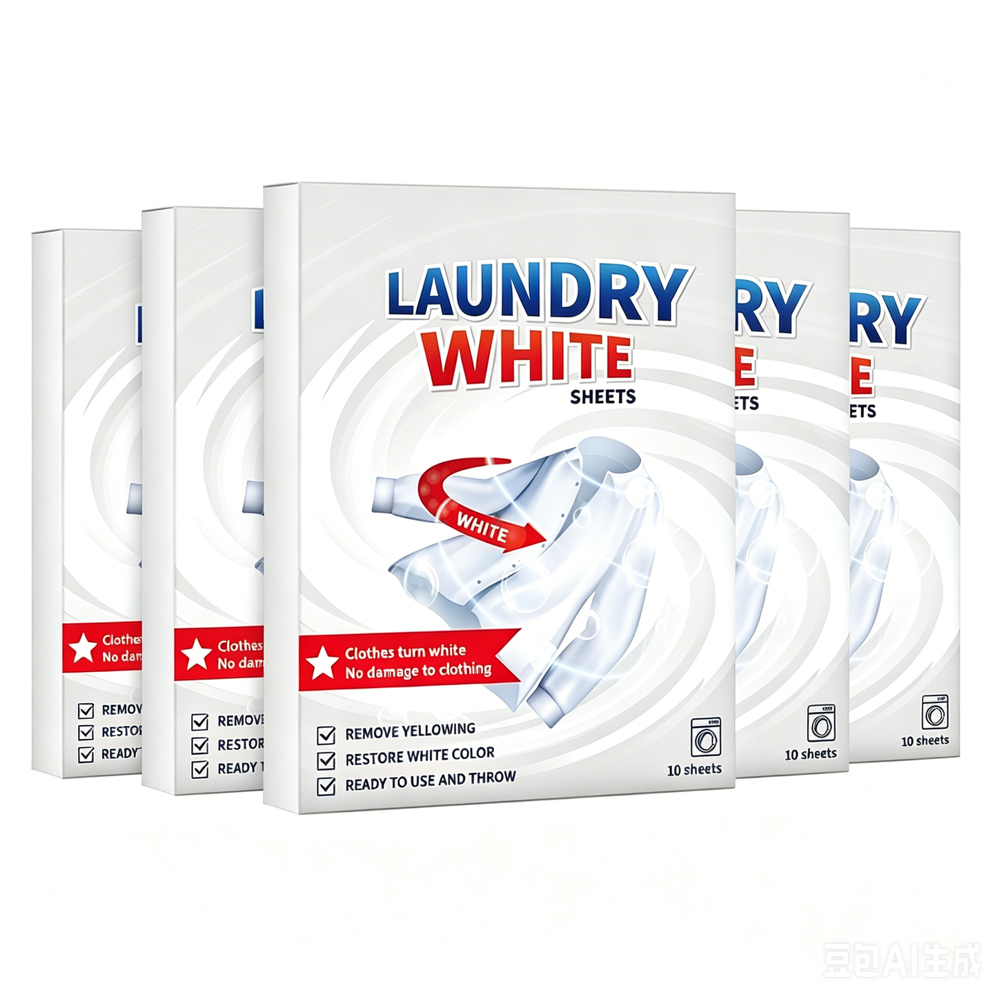 🔥BUY 1 GET 1 FREE 💥 Deep Cleaning Laundry Whitening Sheets ✨🧺 Powerful Stain Remover Brightening Fabric Laundry Cleaning Sheets