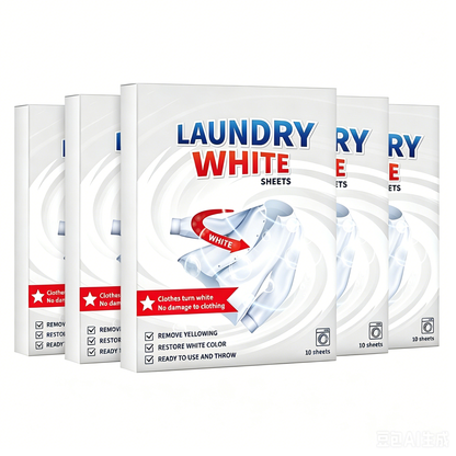 🔥BUY 1 GET 1 FREE 💥 Deep Cleaning Laundry Whitening Sheets ✨🧺 Powerful Stain Remover Brightening Fabric Laundry Cleaning Sheets