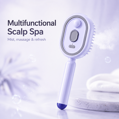 🔥Last Day 50% OFF Electric Mist-Spraying Massage Cushion Brush