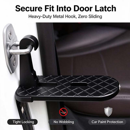 Car Door Step with Safety Hammer, Automotive Compact Anti-Slip Roof Latch Hook Ladder 🚗