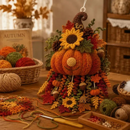 🔥🧶 DIY Seasonal 3D Crochet Door Hanger Kit Collection | Coordinated Yarn, Filling, Accessories & Step-by-Step Instructions Included 💕