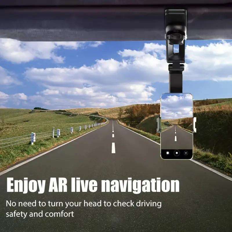 📱HOT SALE-🔥New 1080° Multi-function Sun Visor Universal 360 Degree Rotating Phone Holder✨
