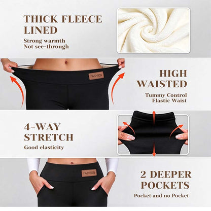 Women's Lined Leggings, Soft and Stretchy Tights 🧘